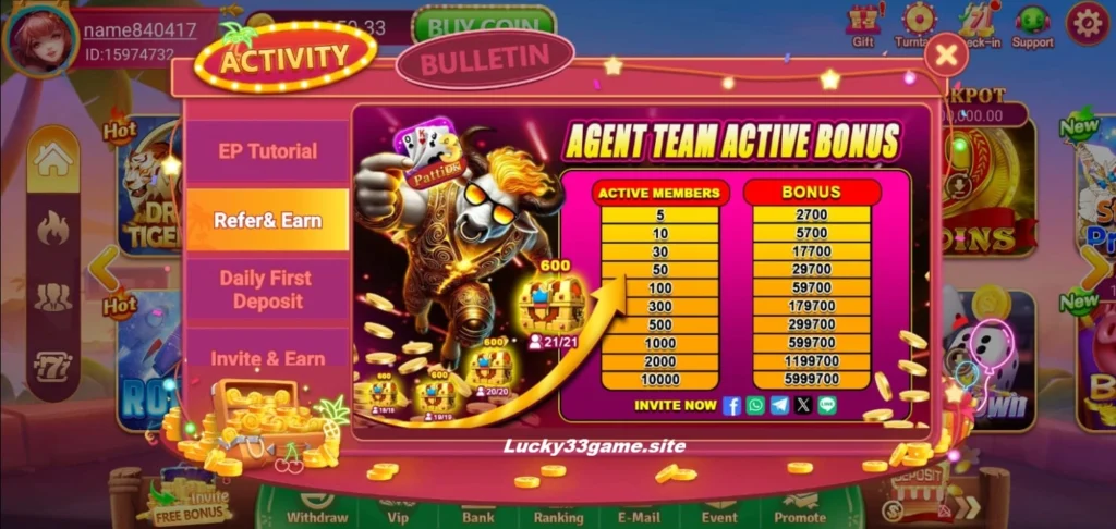 PK69 Game rewards